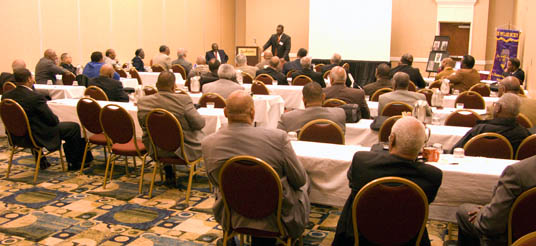 men in a meeting
