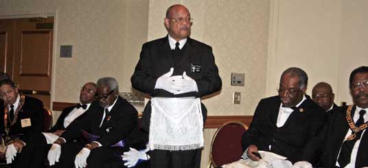 man in Masonic apron