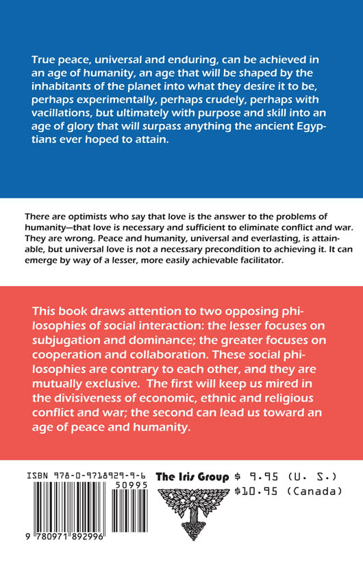 Back cover of book