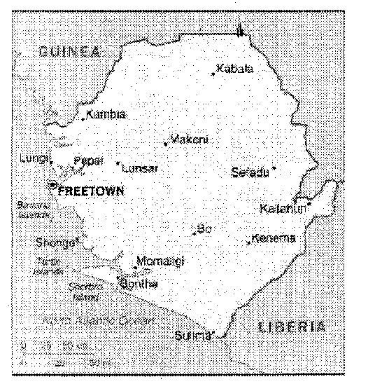 map of Sierra Leone