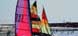 Sail boats on Pacific coast